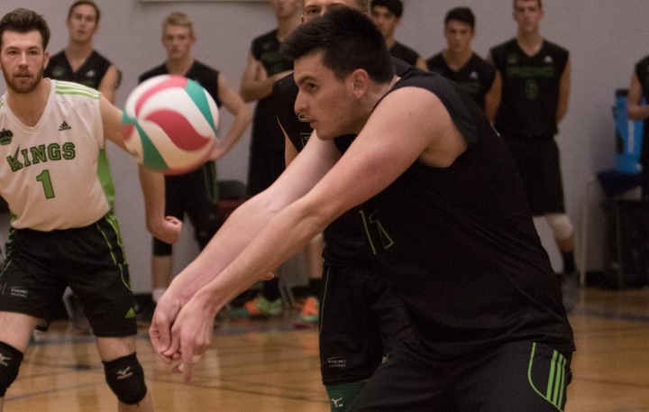 Tristan Dexter contributed 12 kills, 3 assists, 2 service aces, 4 digs and 1 stuff block for the Kings. The 2nd year student-athlete from Sherwood Park was named the Kings player-of-the-game.