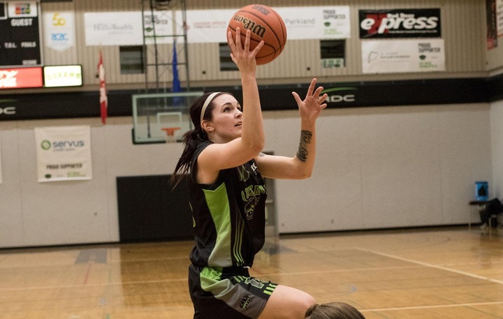 In Calgary, Kiana Mintz finished with 16 points, 5 rebounds and 1 assist.