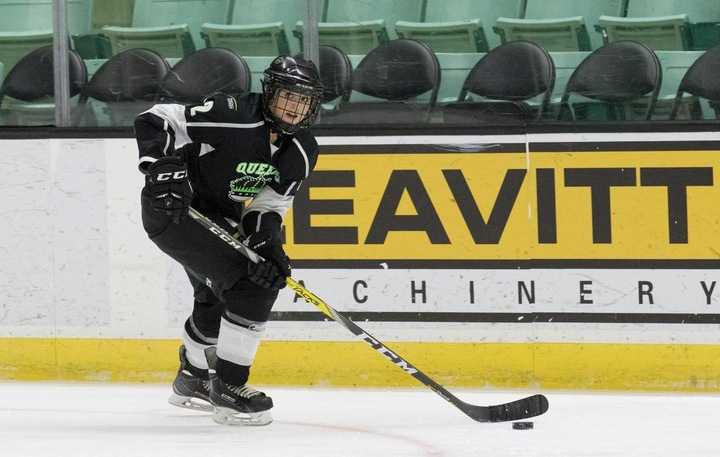 Cassidy Anderson (2) scored the game-winning-goal in Edmonton. Photo - Tony Hansen