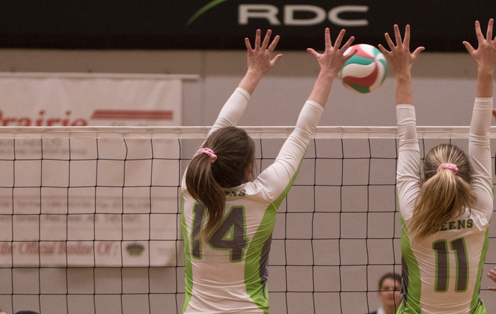Volleyball Queens win in straight sets over Ambrose